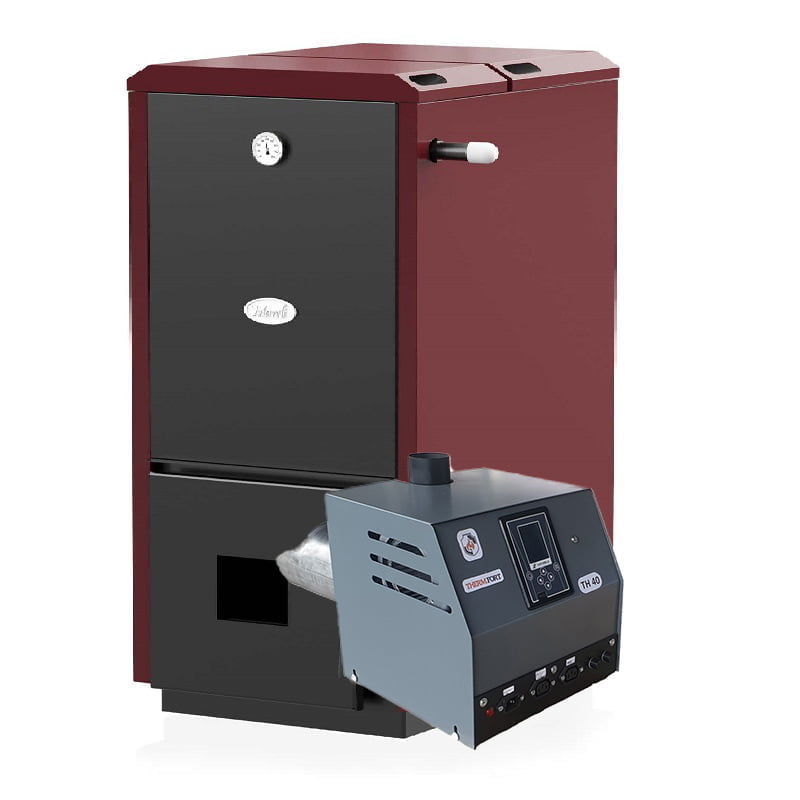 Cazan Mareli Peleti 48 Kw Cu Arzator Thermfort Th40Kw Cazan mareli peleti 48 kw cu arzator thermfort th40kw - imagine 1