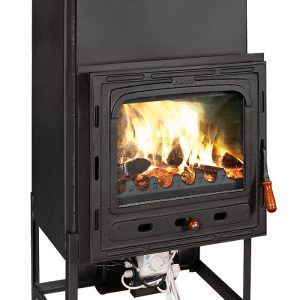 Semineu focar pe lemne incastrabil cu ventilator model CMFan - 17kW