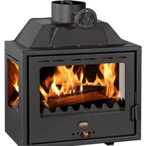 Semineu focar pe lemne incastrabil PS3- 10kW