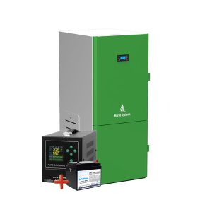Centrala peleti compacta Mareli Premium RubynoR ECOSTAR SBN 20-35KW- UPS cu baterie LiFePO4