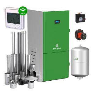 Centrala peleti compacta mareli premium rubynor ecostar sbn 20-35kw- kit evacuare inox