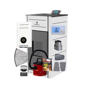 Termosemineu peleti matera 24kw - include aspirator cenusa cu dubla filtrare